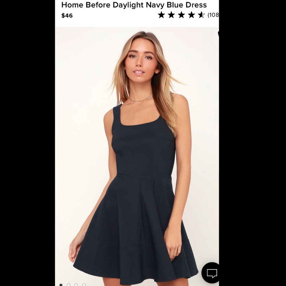 Lulus navy blue dress
